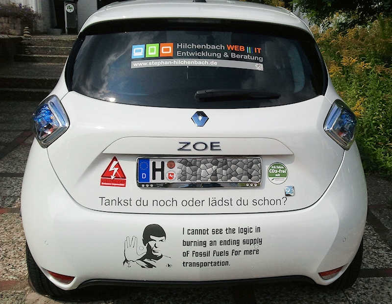 ZOE mit Spock-Sticker